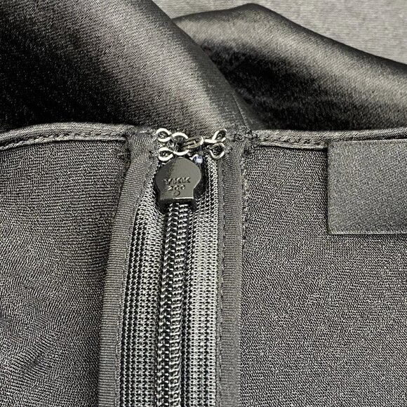 NEW THEORY Women's Sleeveless Twist Neck Mini Dress Black Size S – Silky - NWT - Picture 4 of 10